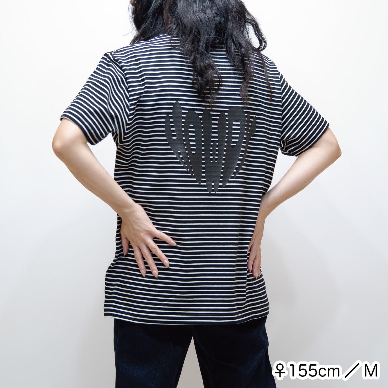 HOWDY Border TEE [ホワイト×ブラック]
