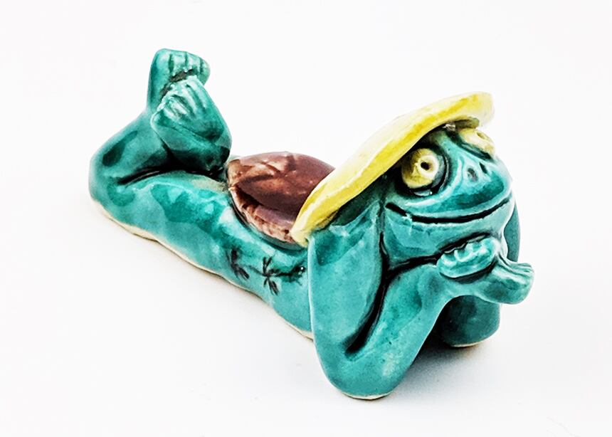 ペーパーウェイト置物 九谷焼 手びねりカッパ | caeru