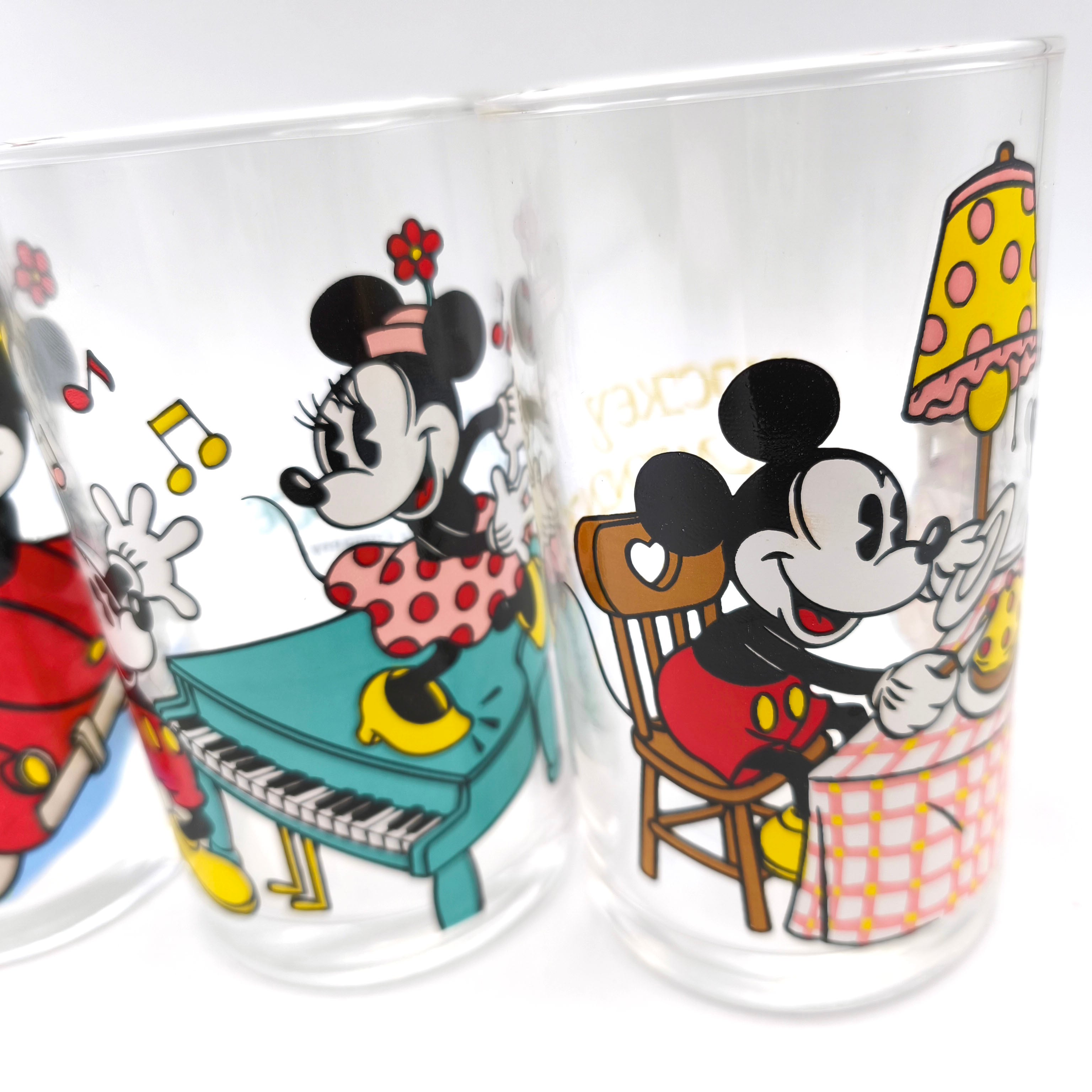 Disney(ディズニー)・ミッキー＆ミニー・デートグラスセット・レトロ