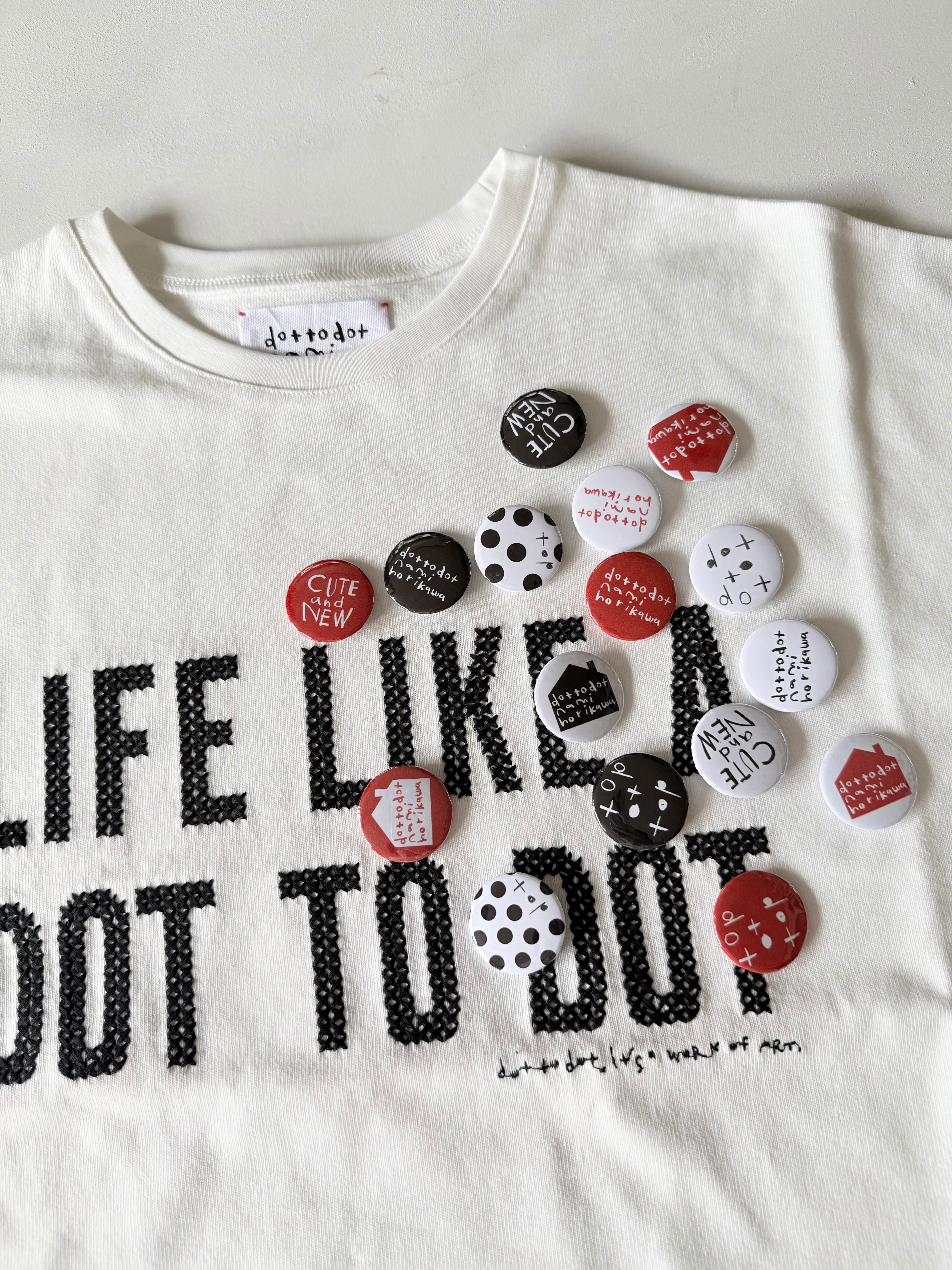クロスステッチロゴTシャツ | dottodot-works