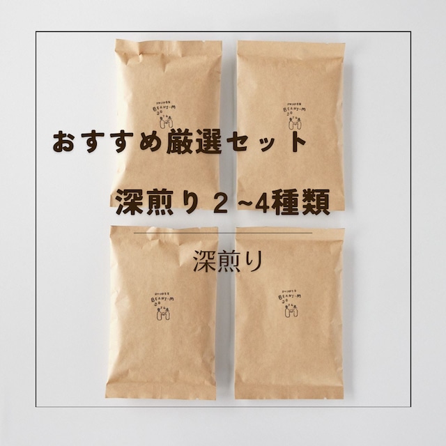 ◎送料込み◎深煎りおすすめ厳選セット(深煎り100g×2~4種)