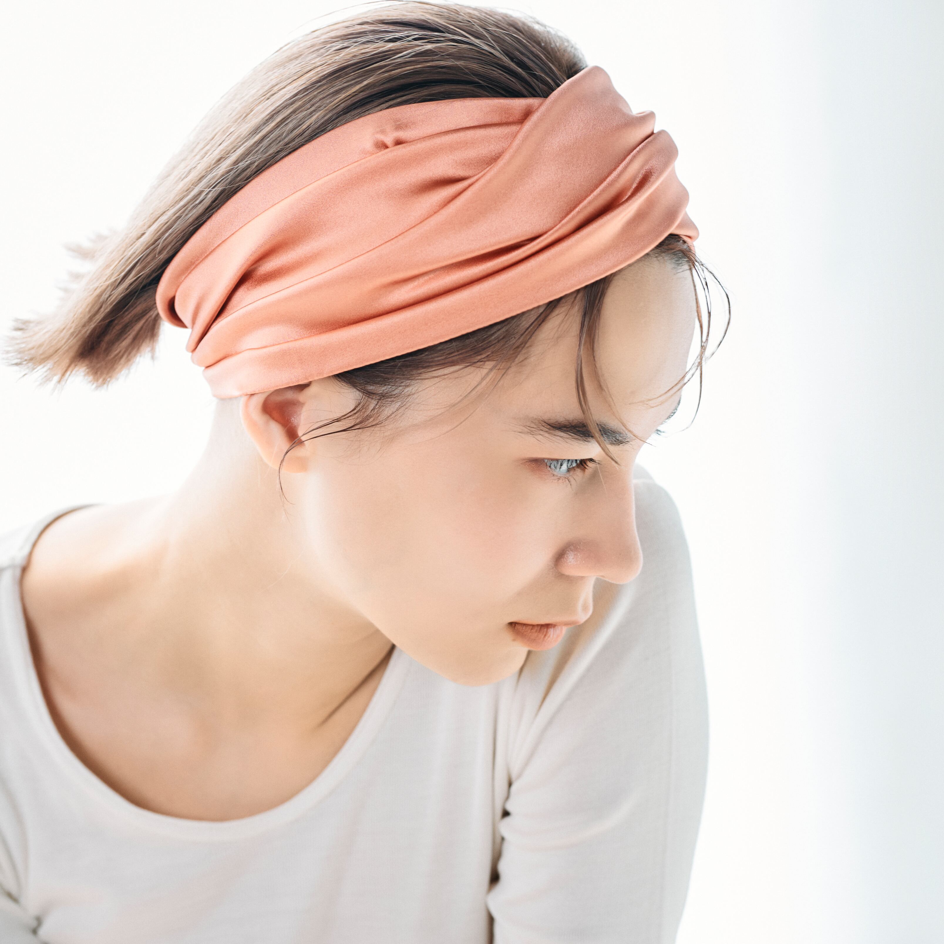 Hair band ヘアバンド Orange pink | Basara