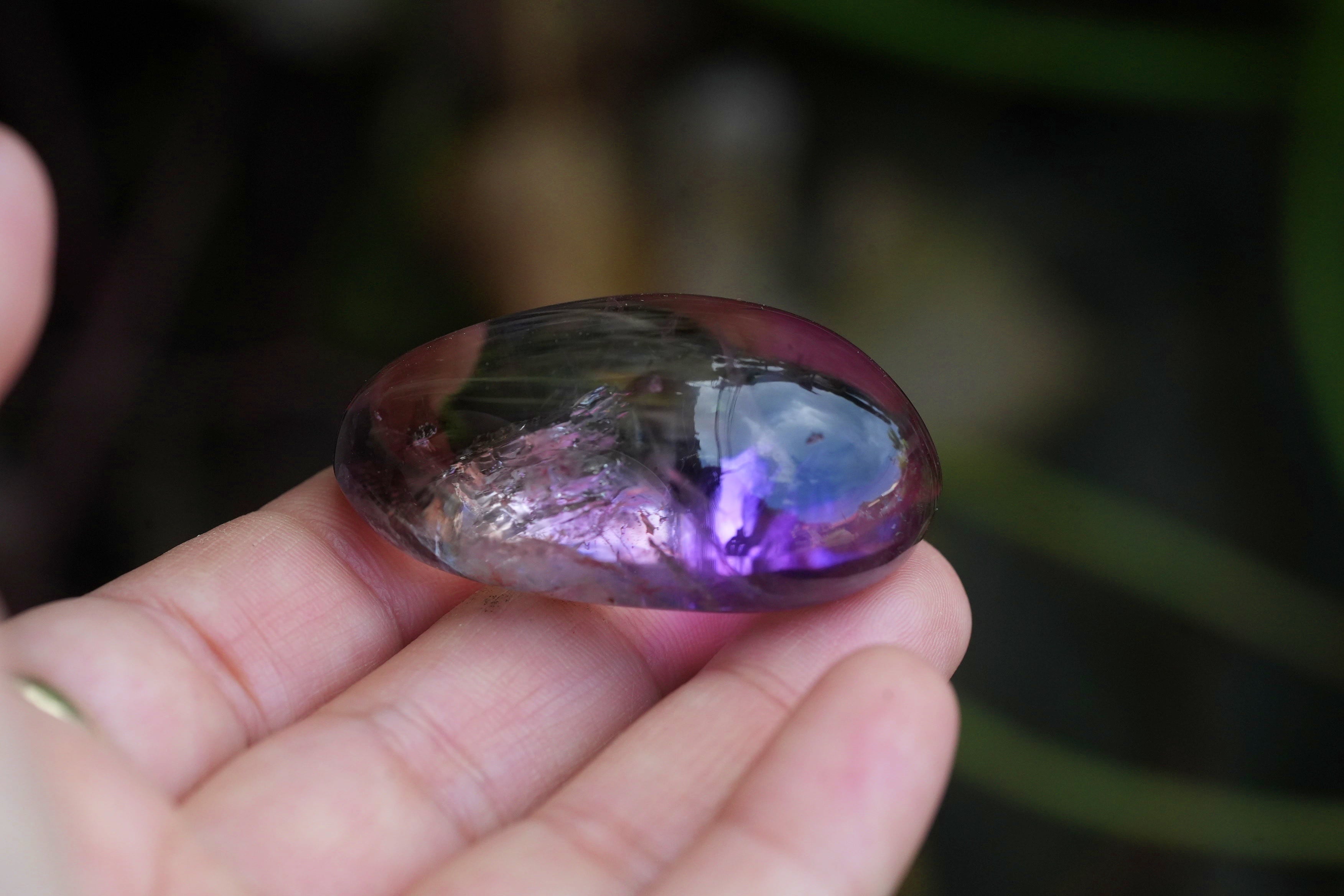 アメシスト水入り 大粒 たっぷり 古代の水晶 s1614 | Funky garuda