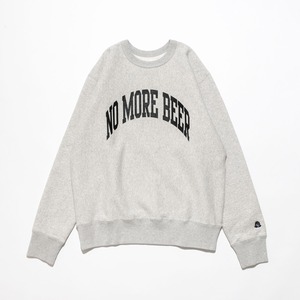 TACOMA FUJI RECORDS / NO MORE BEER COLLEGE LOGO SWEATSHIRT  designed by Shuntaro Watanabe