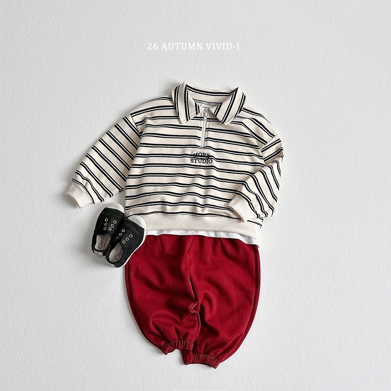 border creamSnavyS［即納］more anorak mtm 26autumn/ VIVID I