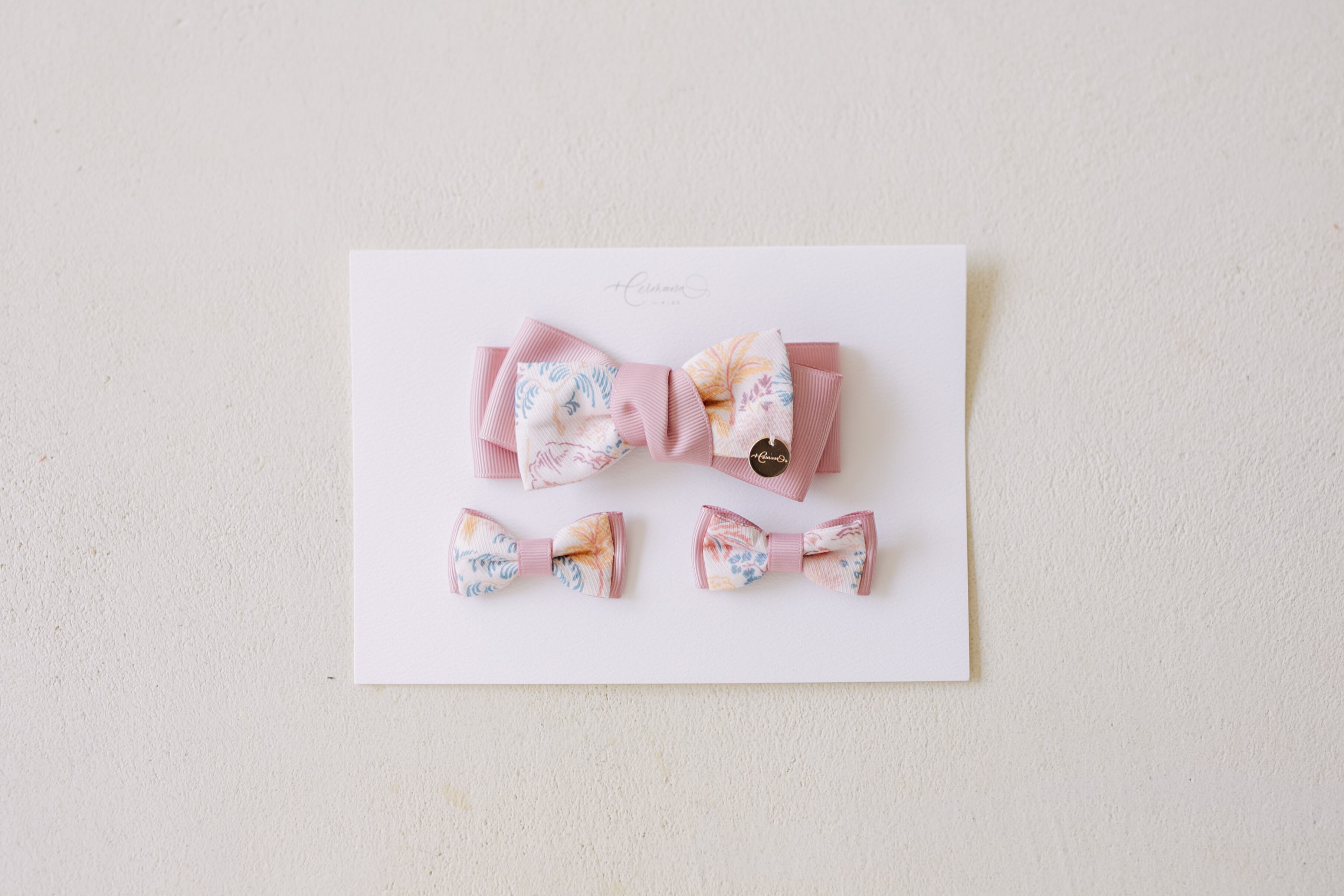 Hair Clip & Tie (Adelina rosa)