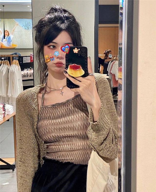 スタンダードカジュアルサマーニットブラウス レトロ 夏物 モンロー24596806663