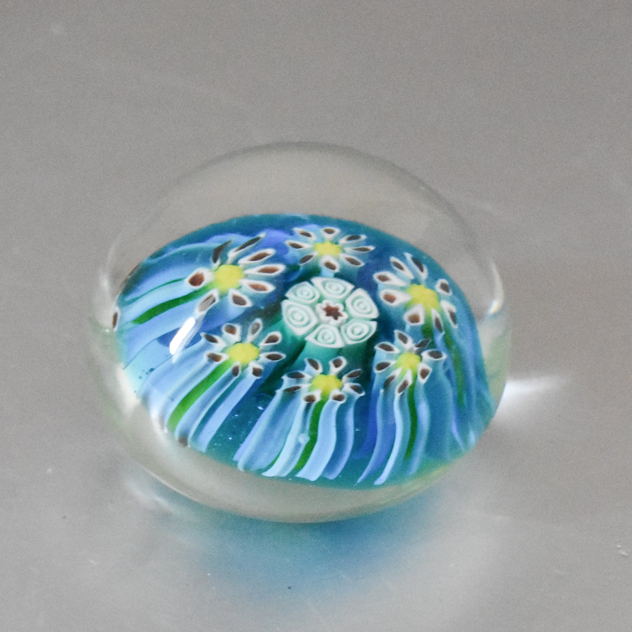 イタリア・ムラーノグラス お花のオブジェ ガラス工芸 ペーパー