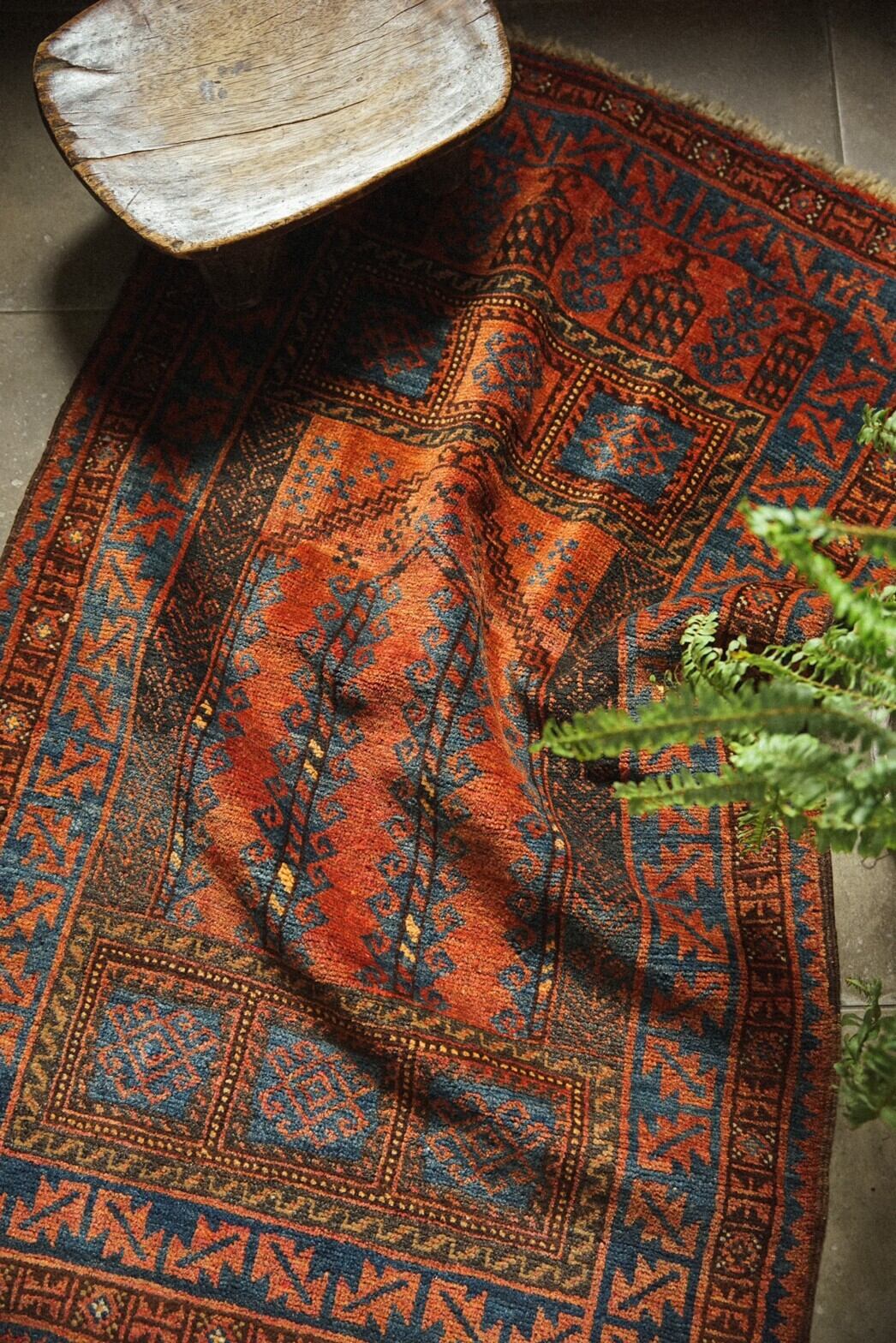 758 -Semi Antique Baluch rug