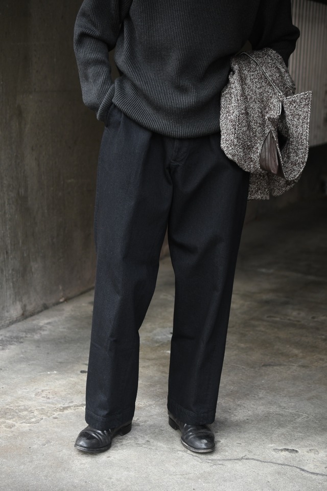 CIOTA / Denim Slacks (Black)