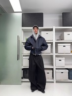 Double Pleat Wide-Leg Pants
