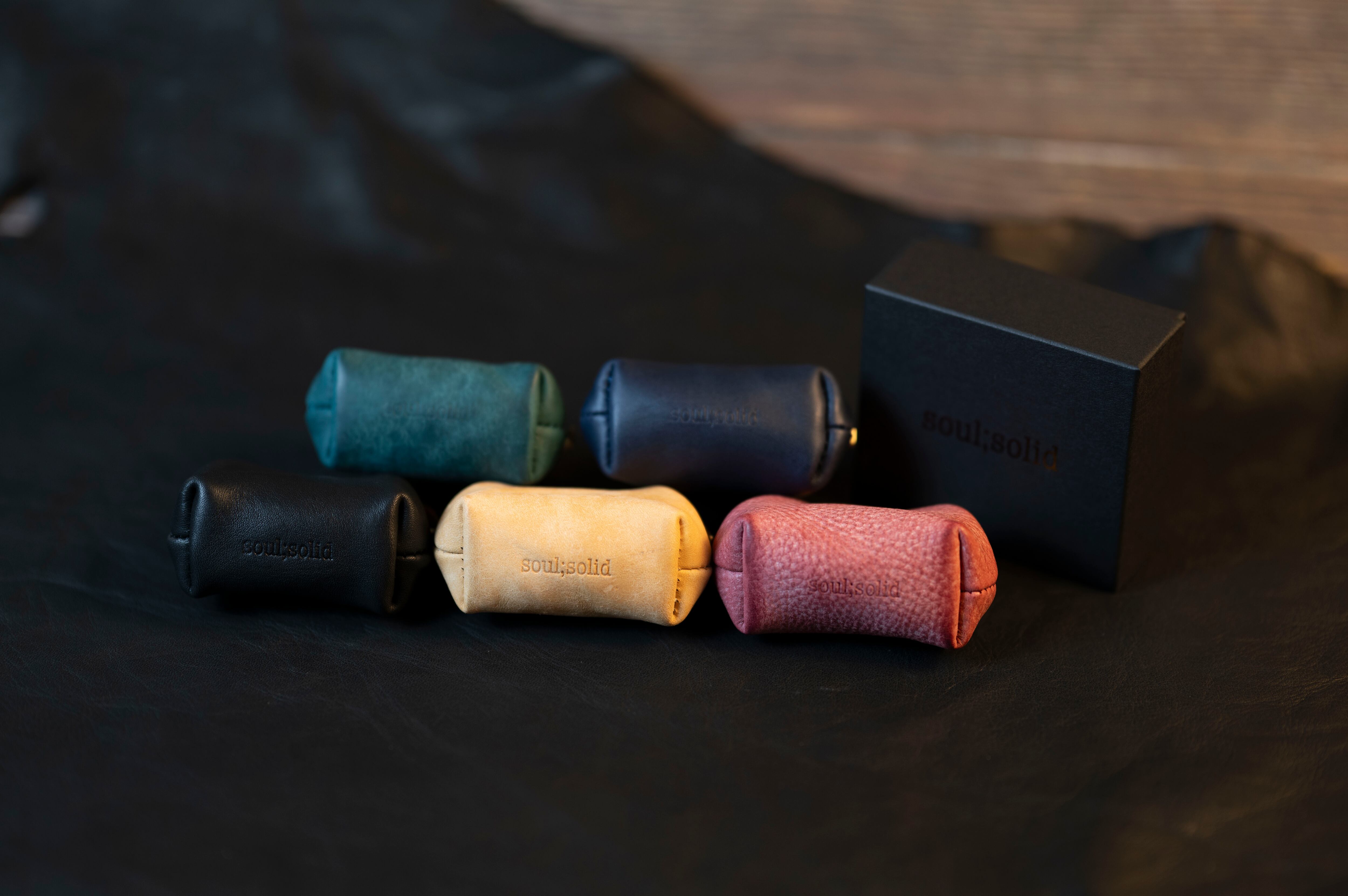 soul;solid】Brass clasp シリーズ ”ワンタッチ真鍮がま口ミニポーチ