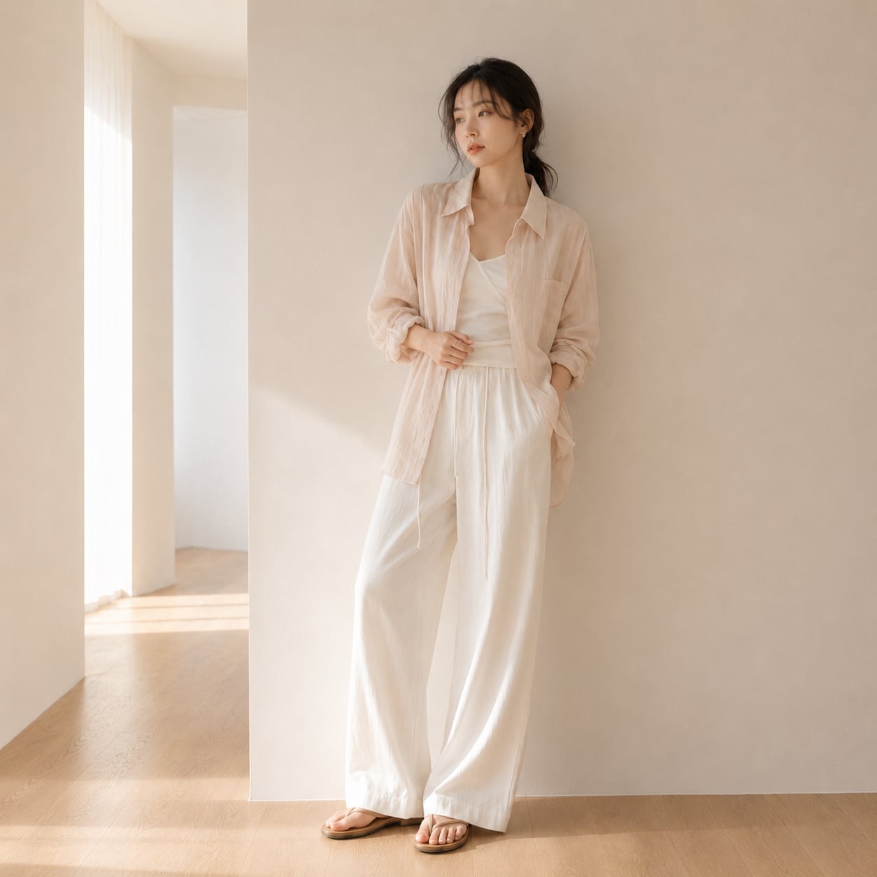 AIRY SHEER RELAX SHIRT