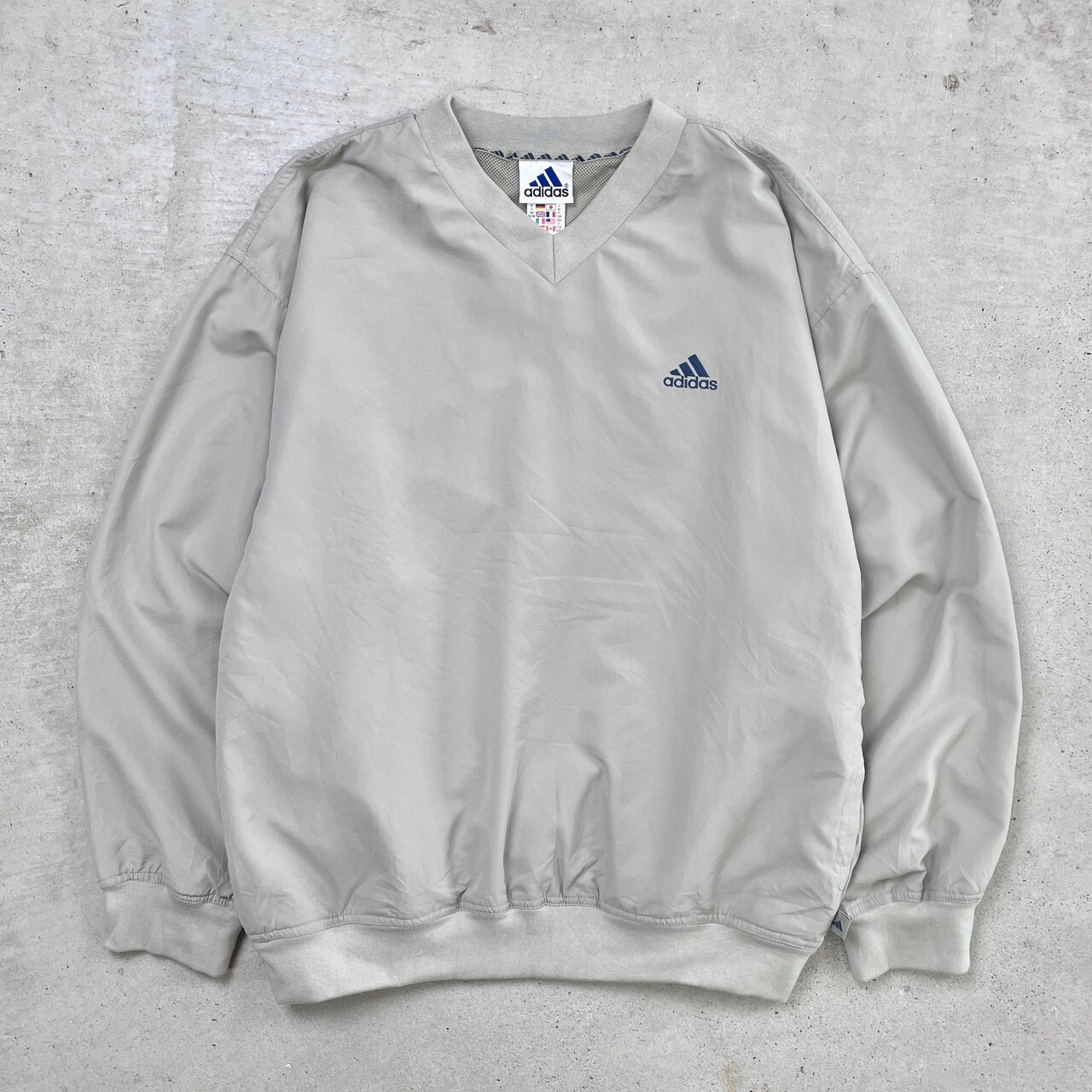 90年代 adidas アディダス Vネック ウォームアッププルオーバー メンズ 
