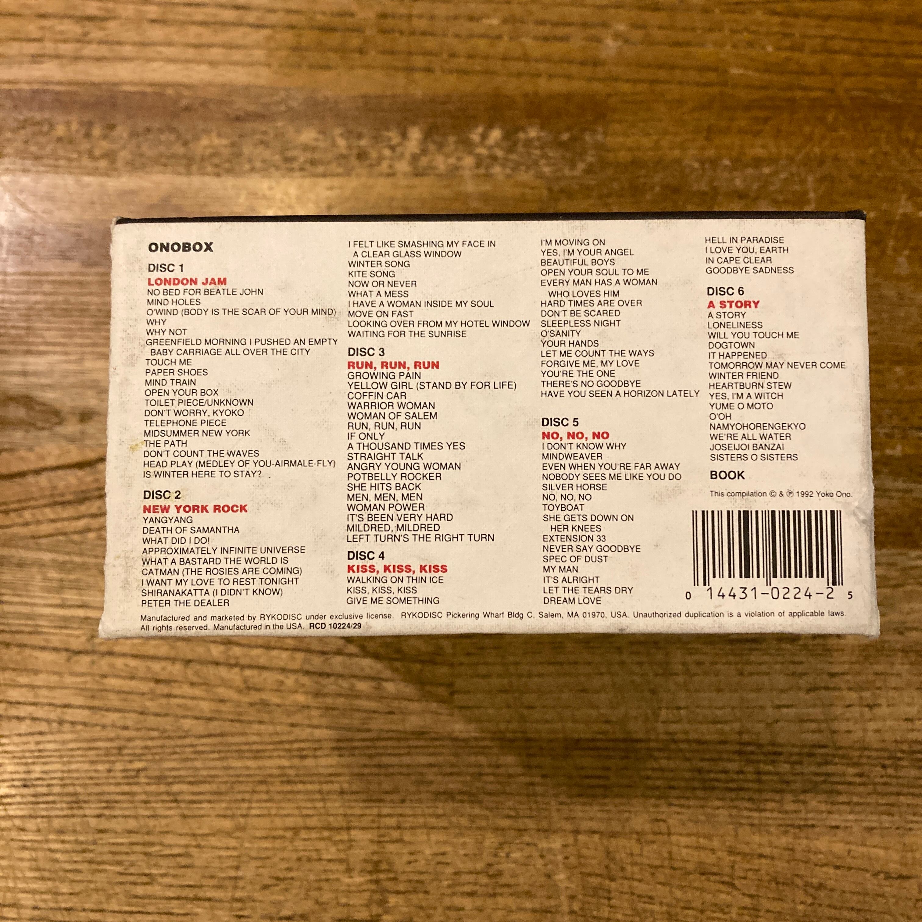 CD] Onobox / Yoko Ono オノ・ヨーコ | 百年