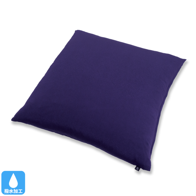 布ものがたり（ちりめん無地）　座布団（カバーのみ）　VK（黒紫-くろむらさき）59×63