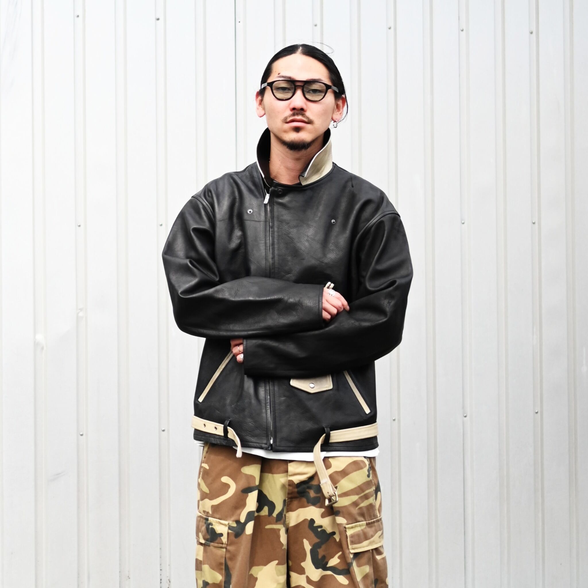 OLDJOE(オールドジョー）PATINA HORSE-HIDE PERFECTO JACKET (Two-Tone