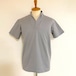 Shawl Collar Polo Shirts Gray