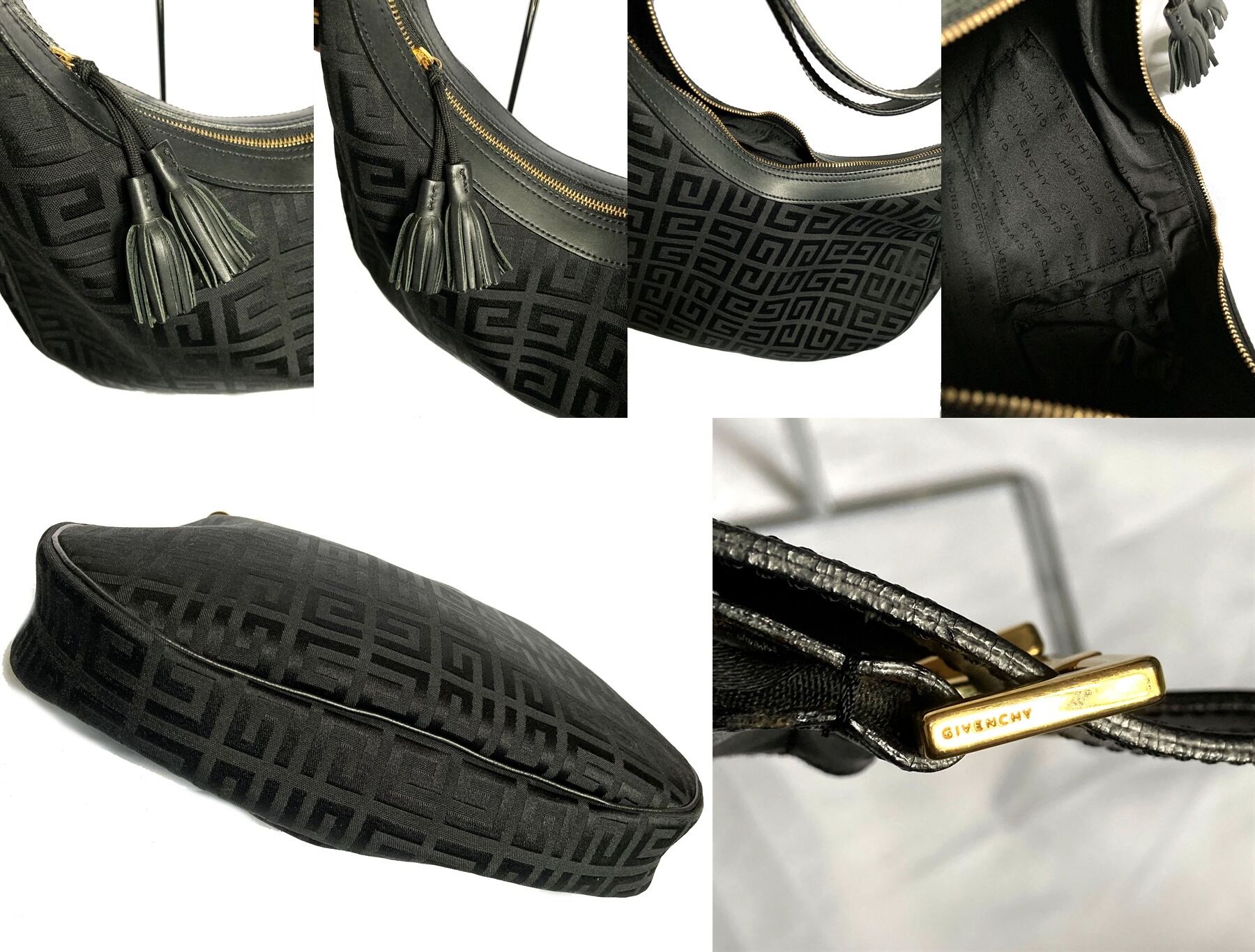 極美品 新品同様 入手困難 GIVENCHY ジバンシー シグネチャー ロゴ