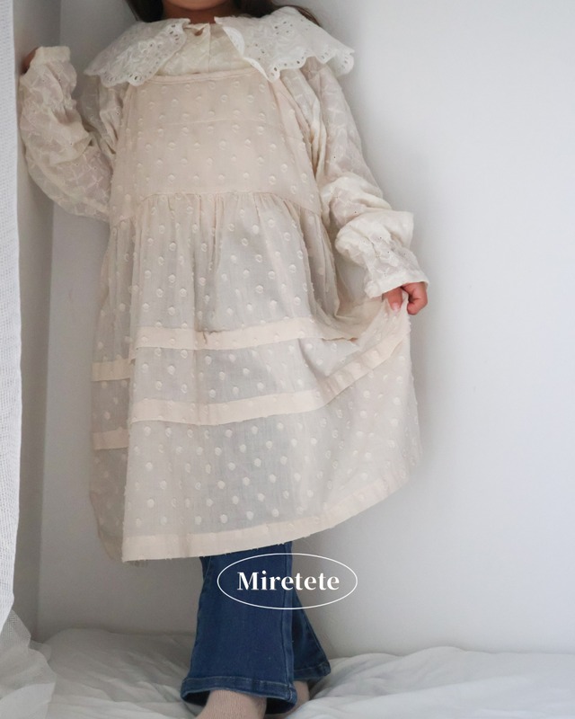 【取寄】レイヤードコーデに大活躍！プリーツドットキャミソールワンピース