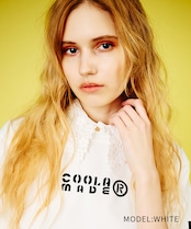 【直営限定ITEM】レースフロントボタンフェイクカラー (WHITE) CQ-48505H