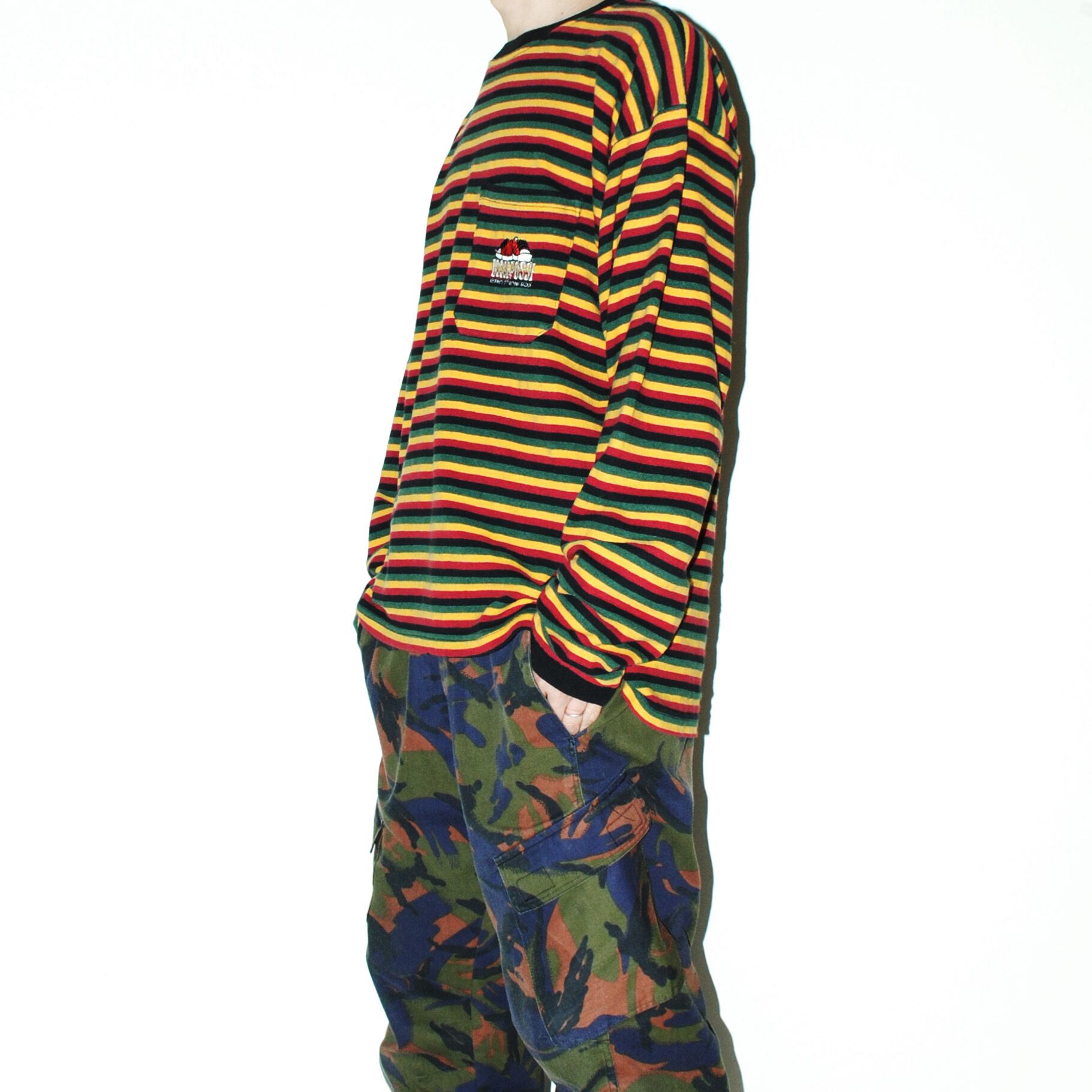 DOSSE POSSE』 90s vintage border pocket Tee | excube.e_shop