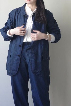 OUTIL ウティ /  VESTE VOLX (BLACK INDIGO)