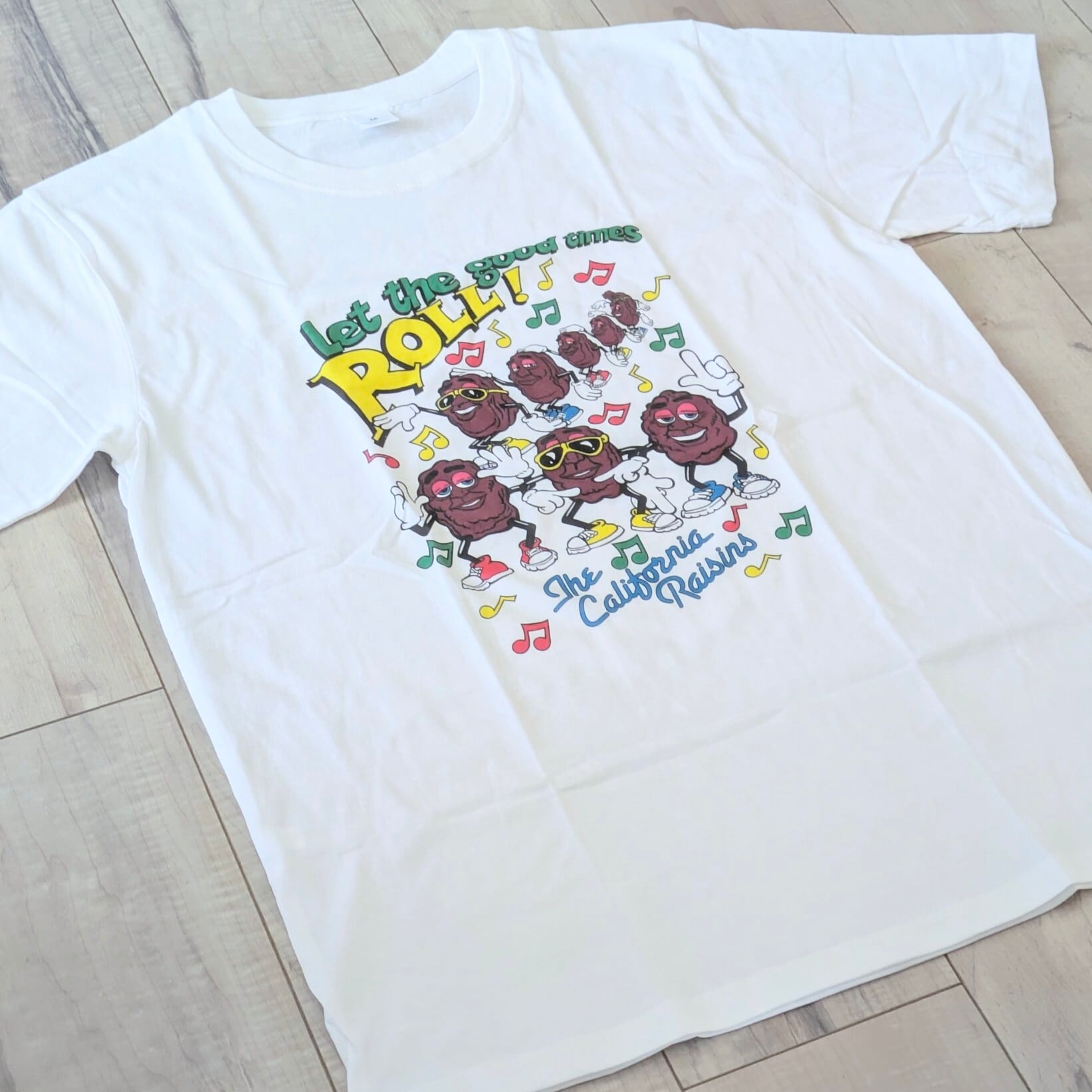 ♧【 California Raisins( カリフォルニアレーズン )】『 Let the good times ROLL! 』/ Tシャツ〚アメリカン雑貨 アメトイ〛