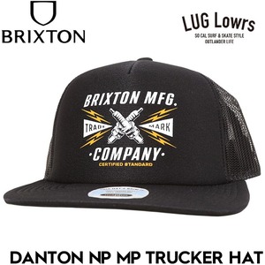 BRIXTON ブリクストン メッシュキャップ メンズ レディース トラッカーキャップ DANTON NP MP TRUCKER HAT スナップバック フォームキャップ 帽子 12074 BKBLK 26SU 日本代理店正規品