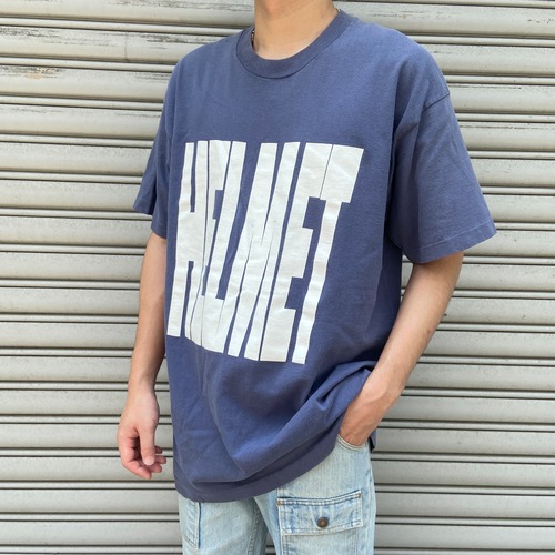 90s USA製　HELMET ヘルメット　バンドTシャツ　バンT 紺　XL
