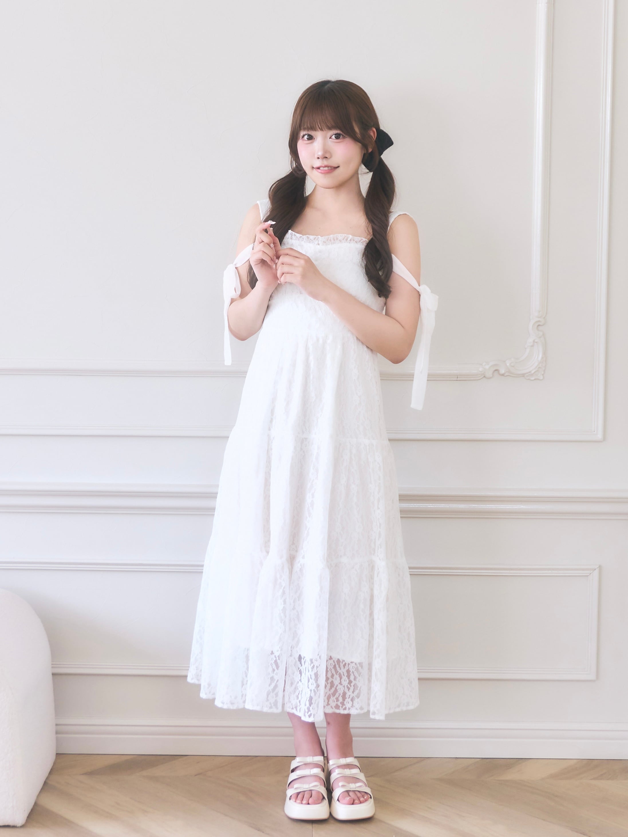 しふぉんティアードワンピース