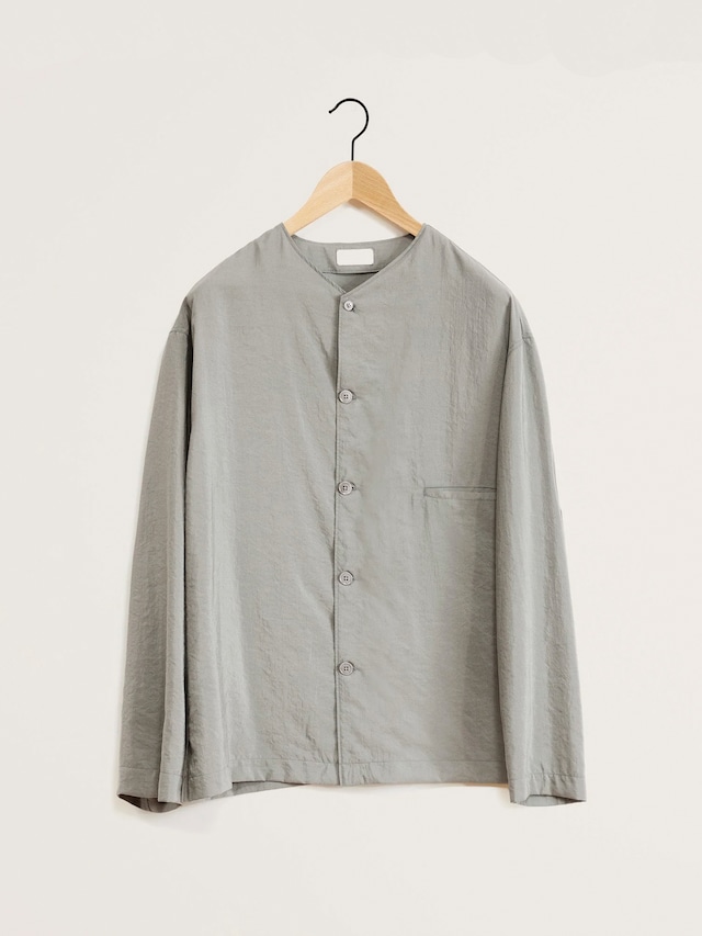 LEMAIRE　COLLARLESS SHIRT　LIGHT MISTY GREY　SH1065 LF208