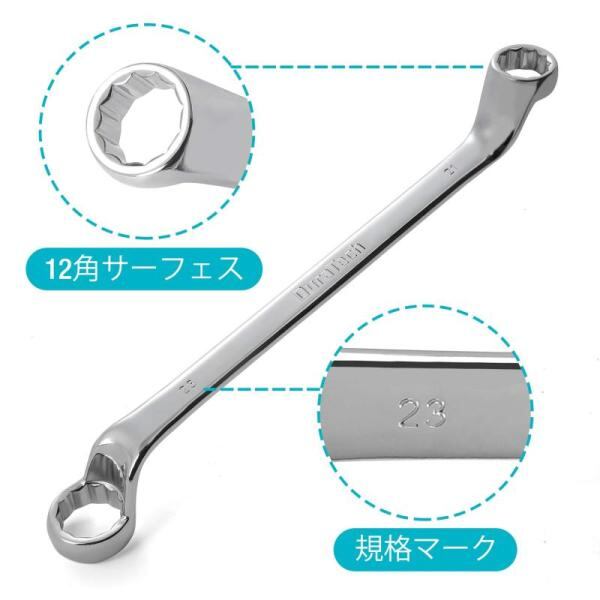 メガネレンチセット - 9本組、ミリサイズ、ラチェット CPX メガネレンチセット - 9本組、ミリサイズ、ラチェット CPX