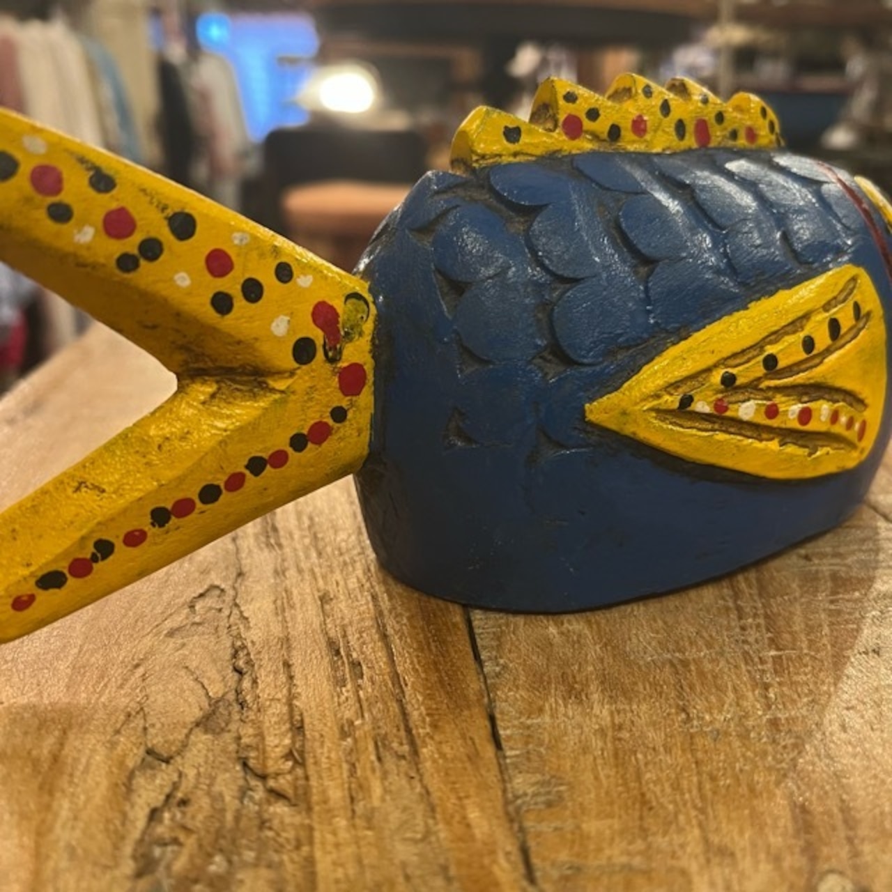 Wooden fish　ウッドの魚　オブジェ　アフリカ　Wood　fish　Object　africa