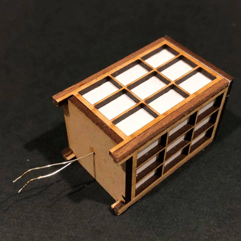 電飾行燈(シンプル) LED付 1/12スケール | クラフト工房シックパパ