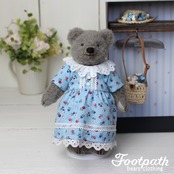 Vsb-3026 Sax floral dress
