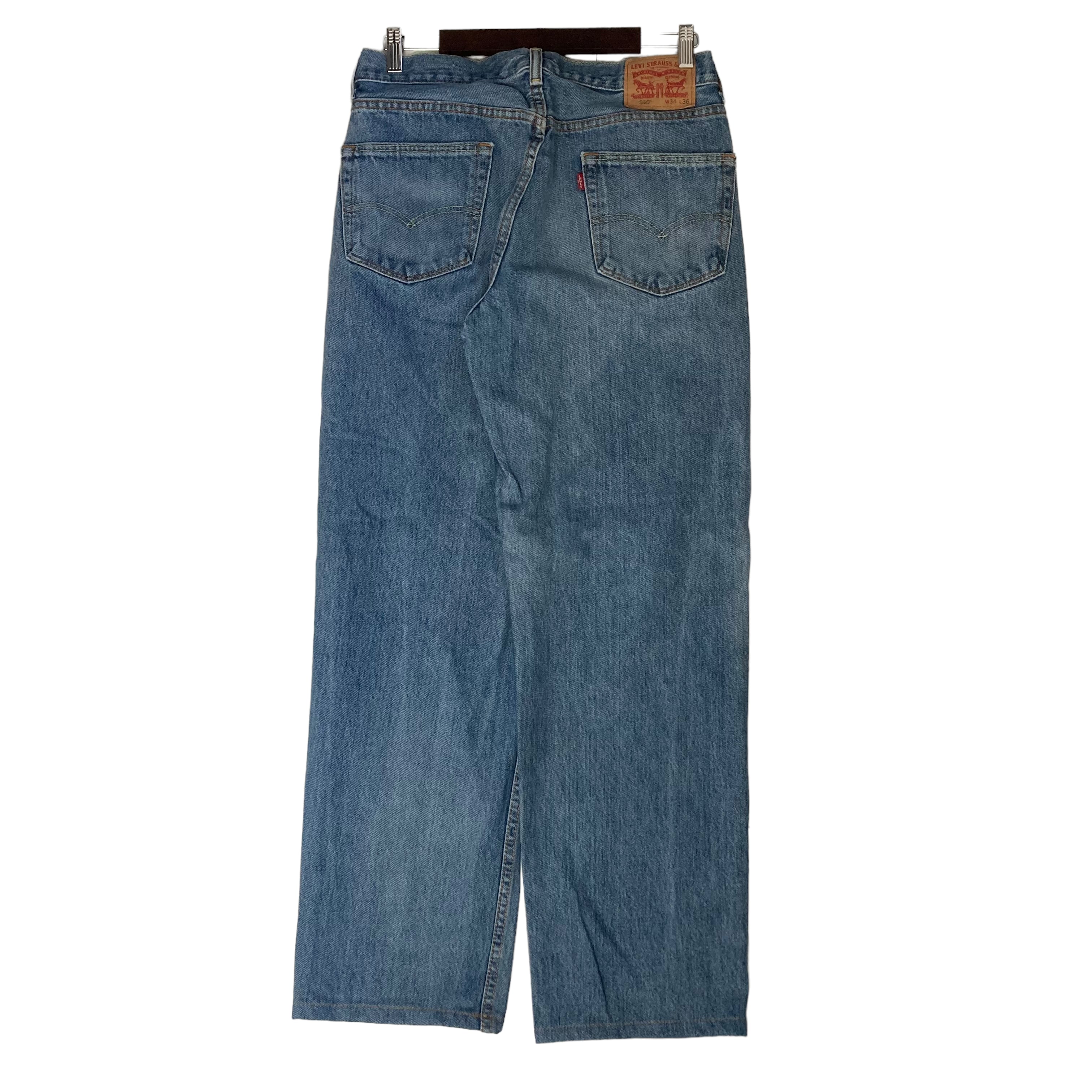 W34×L30#裾上げ済み】Levi's 550 デニムパンツ 革パッチ | 古着屋OLDGREEN