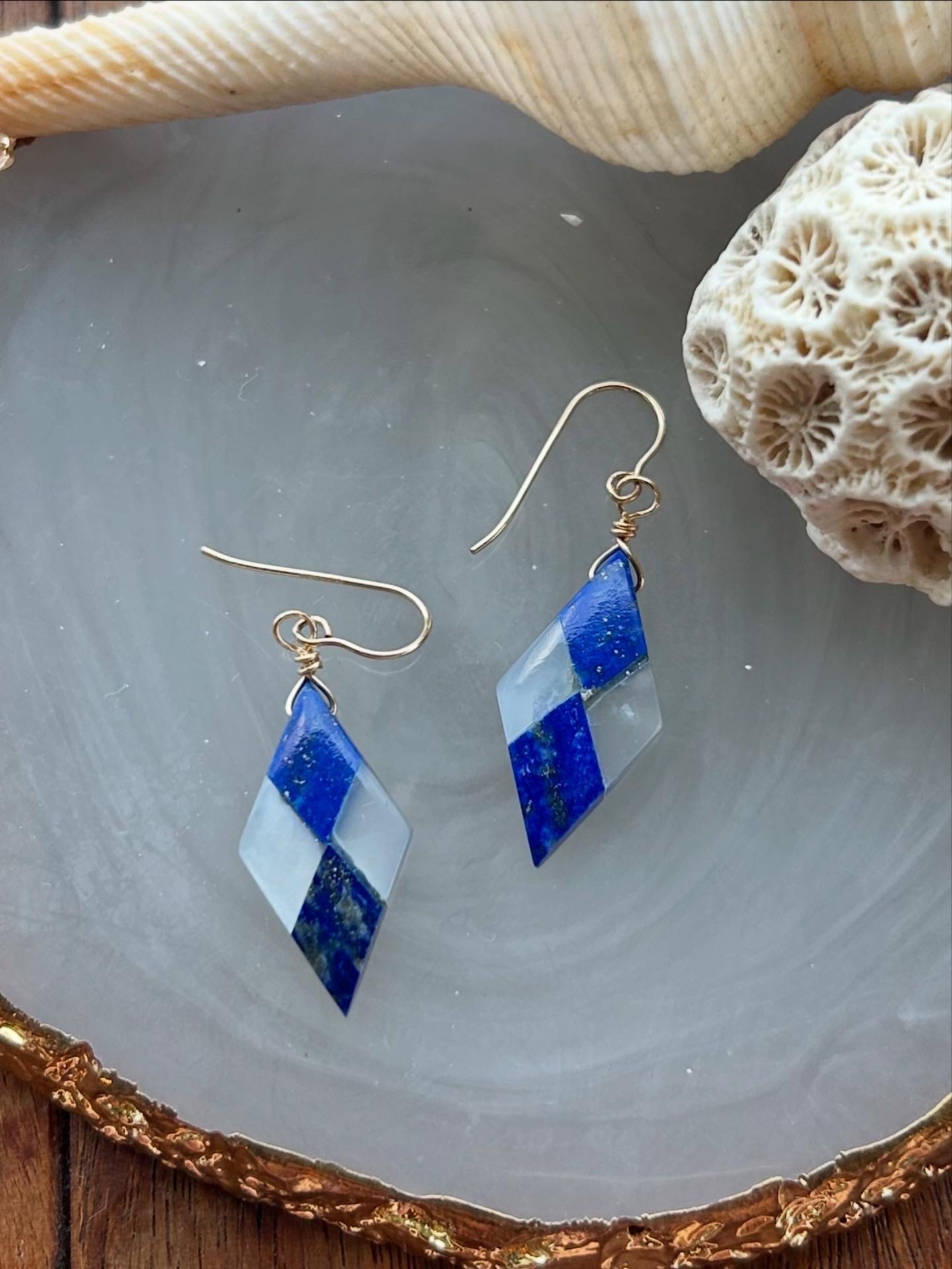 ピンクトルマリンアパタイトコッパー ピアス | LISA Bijoux