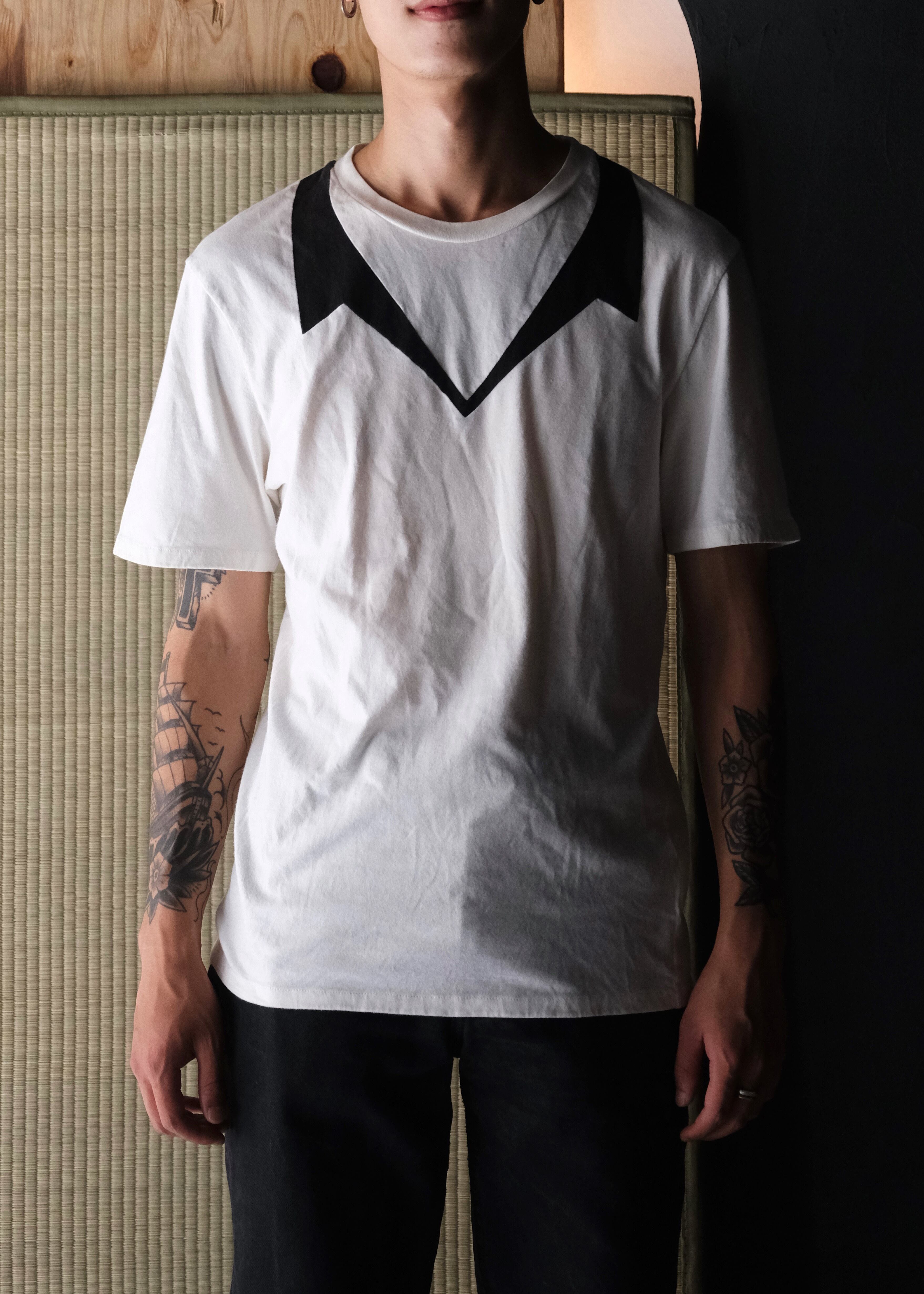 Martin Margiela 08SS cutting bi-color T-shirt | CETTEN