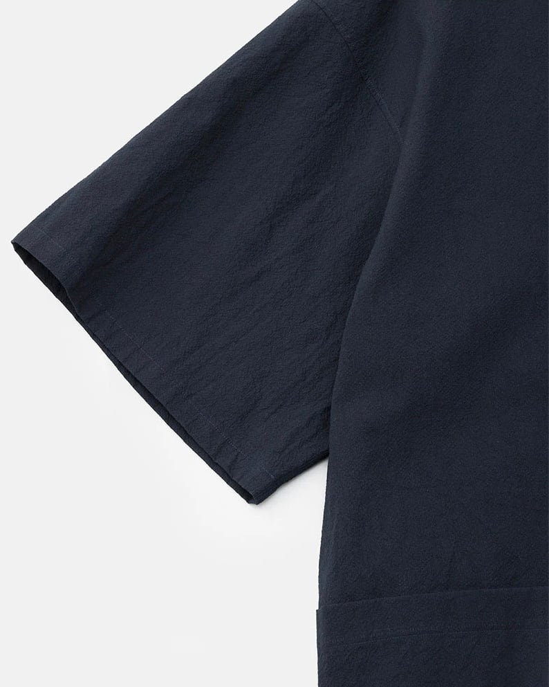 DIGAWEL / Side pocket S/S shirt (NAVY) | THE MODERN AGE