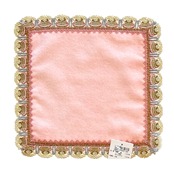 【近沢レース店】シーズンタオルハンカチ「パンケーキ」ピーチ