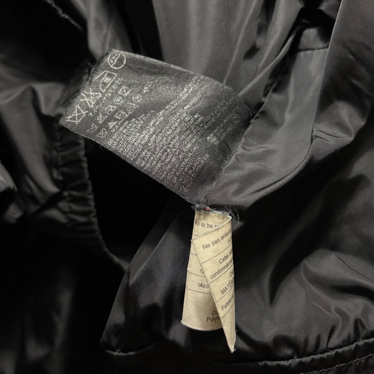 PRADA SPORT black nylon padding coat