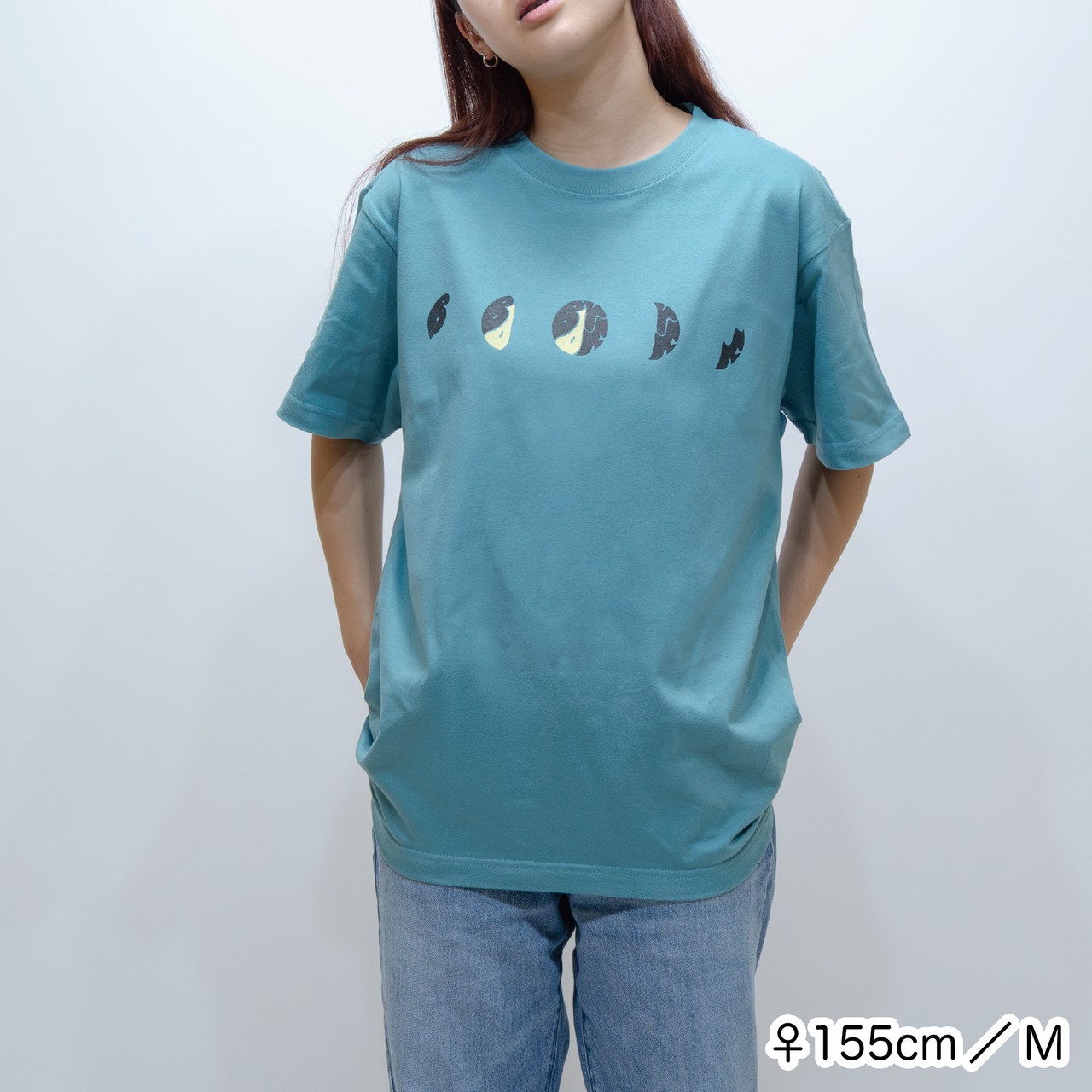 BYOF moon TEE [ヘイズグリーン]