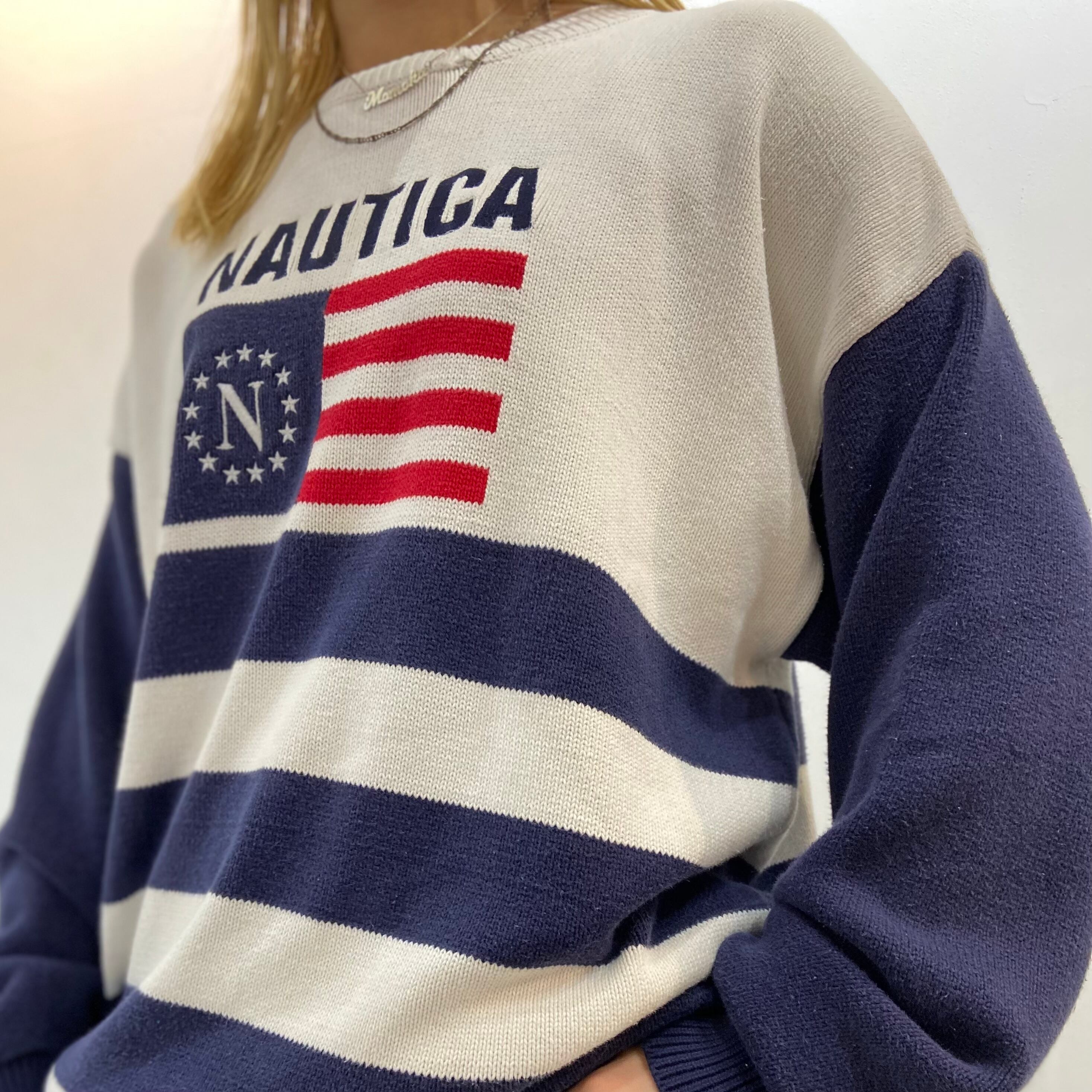 新作グッ ニット NAUTICA ノーティカ Cotton Sweater 2.0 “TOO HEAVY