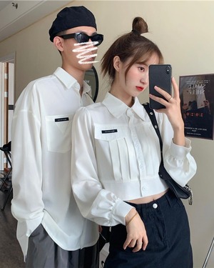 ユニセックス ワンポイントデザインシャツ 9s 90city ユニセックスファッション通販サイト