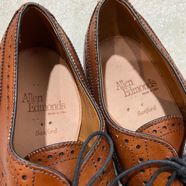 『送料無料』箱付きデッドストック　Allen edmonds Sanford 革靴