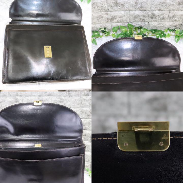 BALLY ビジネスバッグ ブリーフケース 牛革 黒 ナンバーロック 極上品