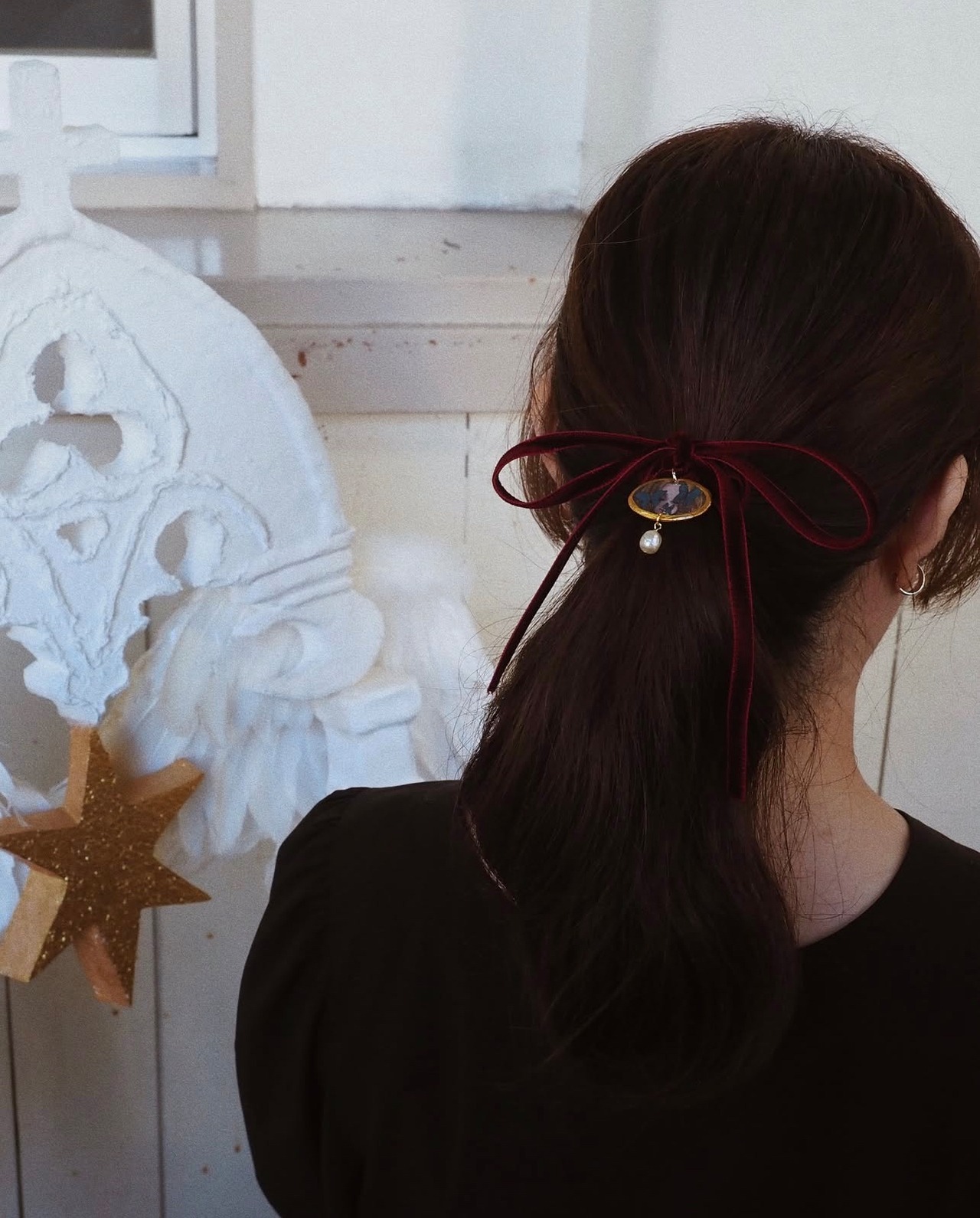 月の国のアリス　ベロアチョーカー＆ヘアリボン