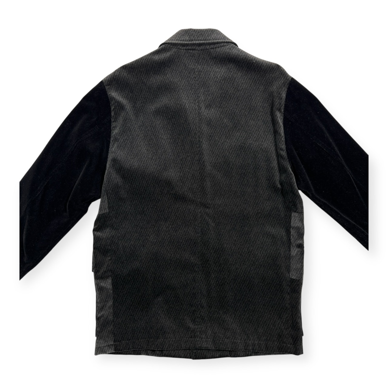 DOLCE ELEGANTE ドルチェ チェック ベロア調 4B ジャケット コート サイズ 46 /メンズ/日本製/ワールド