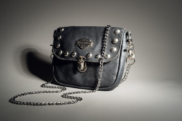 90s HARLEY-DAVIDSON® Official Studded Leather Mini Shoulder